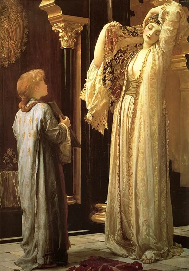 英国艺术家弗雷德里克·莱顿，又译洛德·莱顿（Frederic Leighton，1830~1896）绘画作品欣赏。