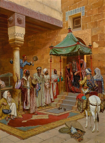 艺术家鲁道夫·恩斯特Rudolf Ernst (Austrian, 1854-1932) 绘画作品欣赏。
