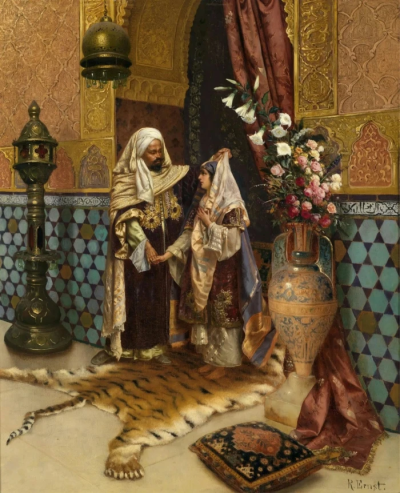 艺术家鲁道夫·恩斯特Rudolf Ernst (Austrian, 1854-1932) 绘画作品欣赏。
