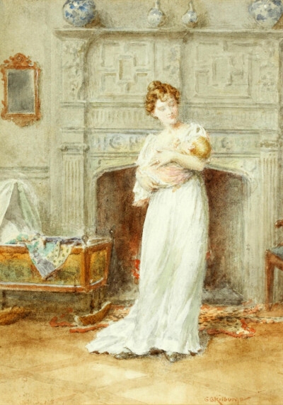 英国乔治·古德温（George Goodwin Kilburne）绘画作品欣赏。
