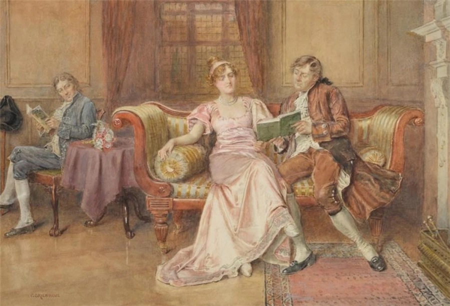 英国乔治·古德温（George Goodwin Kilburne）绘画作品欣赏。
