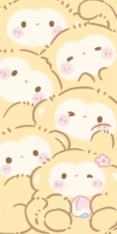 软萌小动物平铺壁纸
画师：青蓝科技