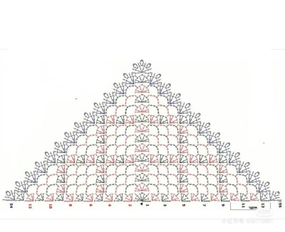 钩针祖母方格片，花边图解
侵删