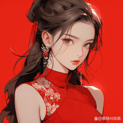 手绘美女