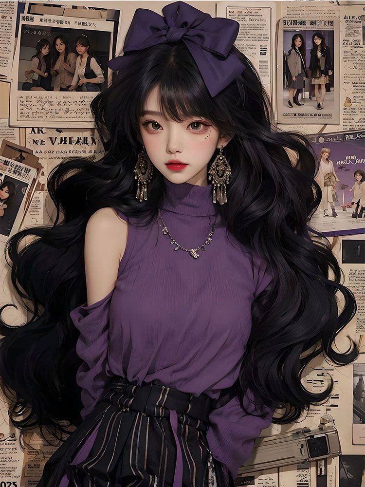 插画 手绘 女孩