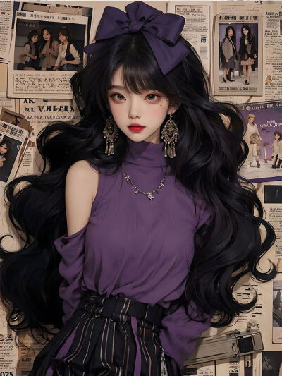 插画 手绘 女孩