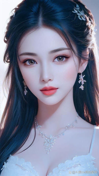 手绘美女