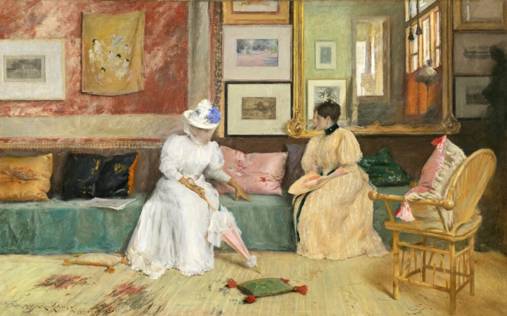 美国艺术家威廉·梅里特·切斯（William Merritt Chase）绘画作品欣赏。
