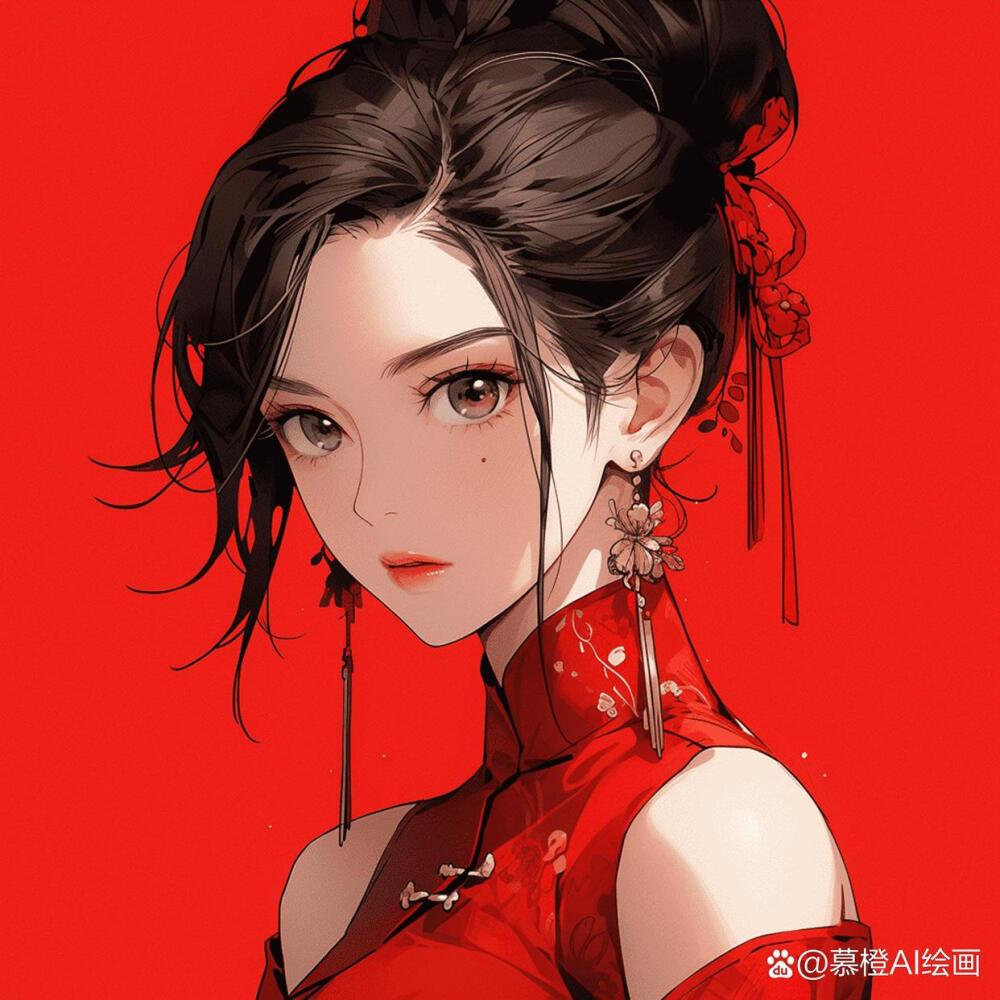 手绘美女