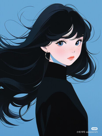 Ai绘画 清冷女生