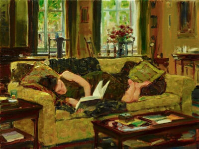 美国艺术家，大卫·黑廷格（David.Hettinger）绘画作品欣赏。