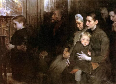 法国艺术家，亨利·朱里斯·让·乔弗里（Henry-Jules-Jean Geoffroy，1853-1924）绘画作品欣赏。