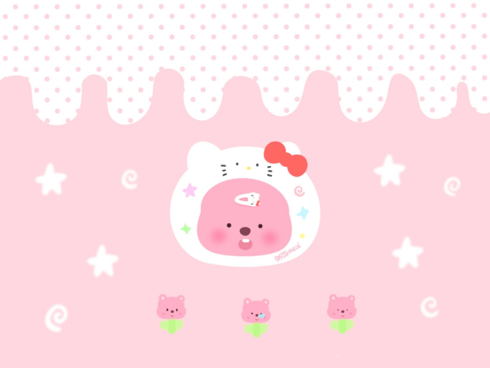 Hello Kitty&Loopy 凯蒂和小海狸露比
#hellokitty##小海狸loopy##iPad壁纸# ​​​