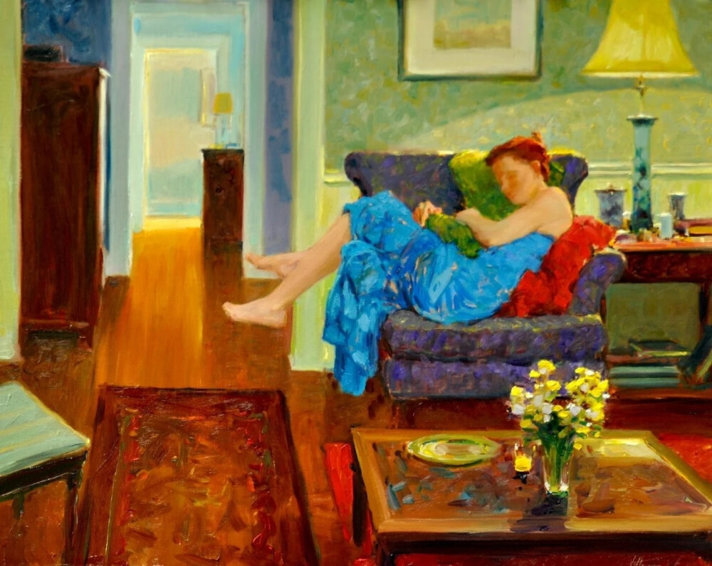 美国艺术家，大卫·黑廷格（David.Hettinger）绘画作品欣赏。