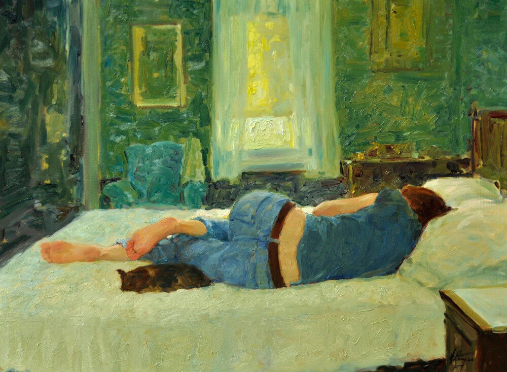 美国艺术家，大卫·黑廷格（David.Hettinger）绘画作品欣赏。