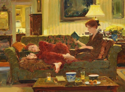 美国艺术家，大卫·黑廷格（David.Hettinger）绘画作品欣赏。