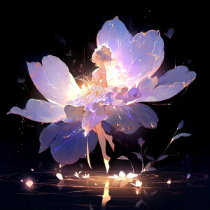 紫兰花精灵——爱情的眼泪 ​