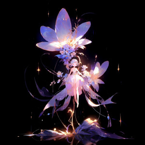 紫兰花精灵——爱情的眼泪 ​