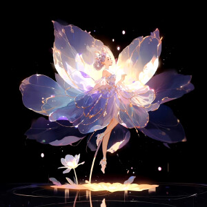 紫兰花精灵——爱情的眼泪 ​