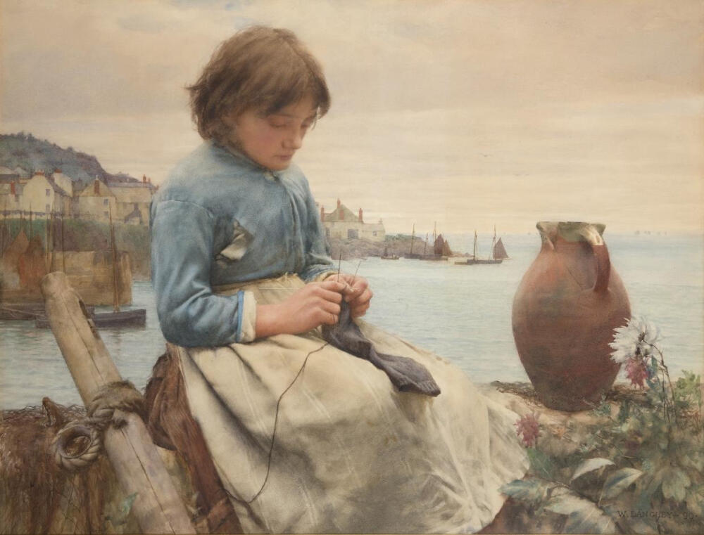 英国艺术家瓦尔特·兰利(Walter Langley)绘画作品欣赏。