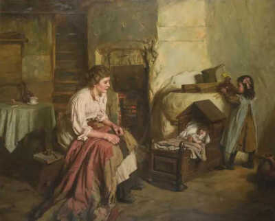 英国艺术家瓦尔特·兰利(Walter Langley)绘画作品欣赏。