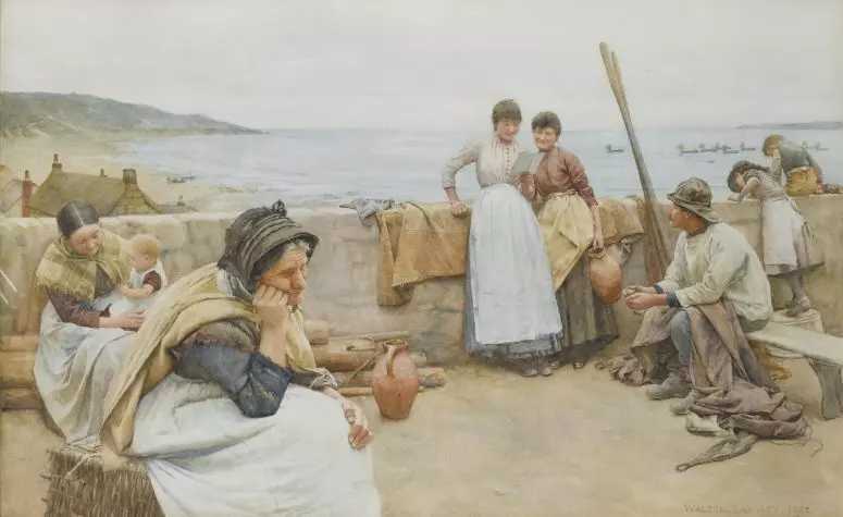 英国艺术家瓦尔特·兰利(Walter Langley)绘画作品欣赏。