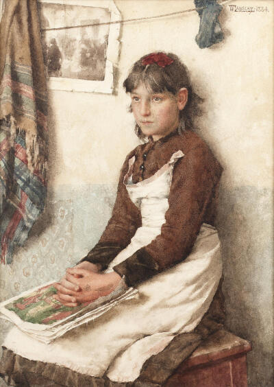 英国艺术家瓦尔特·兰利(Walter Langley)绘画作品欣赏。