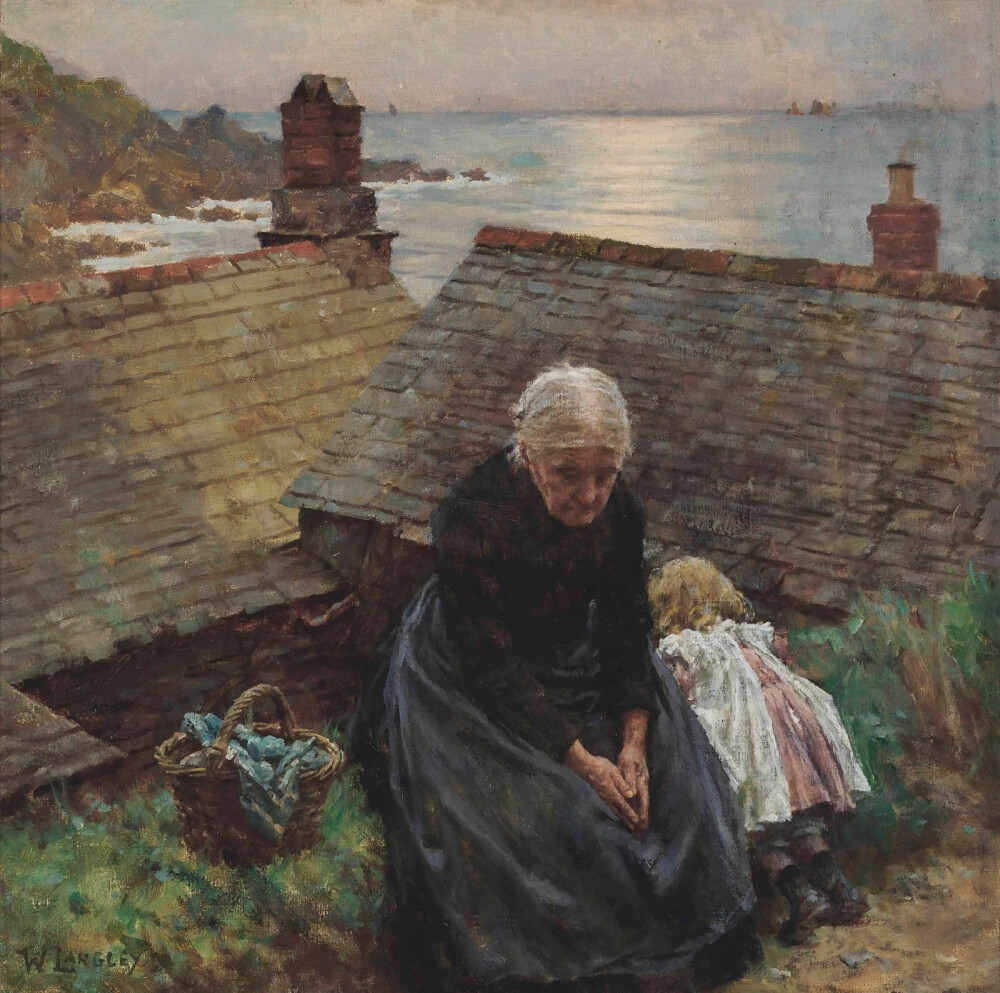 英国艺术家瓦尔特·兰利(Walter Langley)绘画作品欣赏。