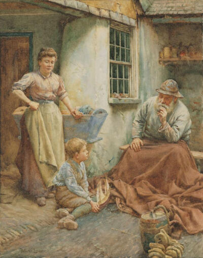 英国艺术家瓦尔特·兰利(Walter Langley)绘画作品欣赏。