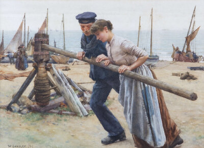 英国艺术家瓦尔特·兰利(Walter Langley)绘画作品欣赏。