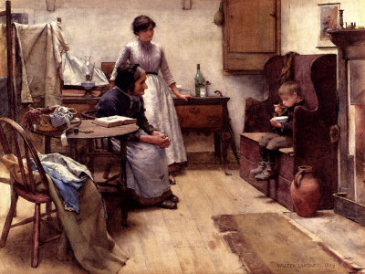 英国艺术家瓦尔特·兰利(Walter Langley)绘画作品欣赏。