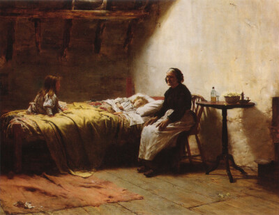 英国艺术家瓦尔特·兰利(Walter Langley)绘画作品欣赏。