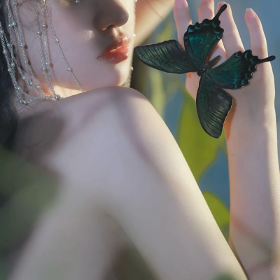 局部女