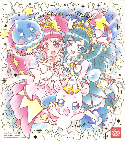 「Star☆Twinkle光之美少女」
普伦斯／Prunce
芙娃／Fuwa
星奈光／Cure Star（星光天使）
羽衣拉拉／Cure Milky（幻象天使／银河天使）