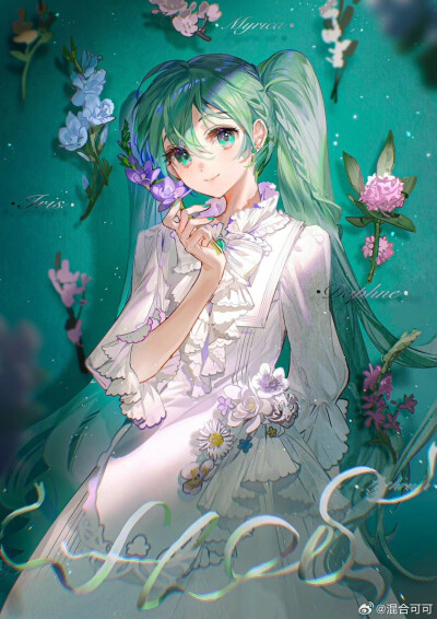 Miku｜初音未来 插画壁纸
画师：混合可可