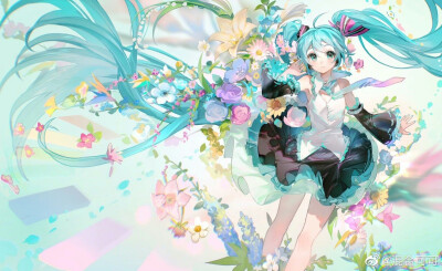 Miku｜初音未来 插画壁纸
画师：混合可可