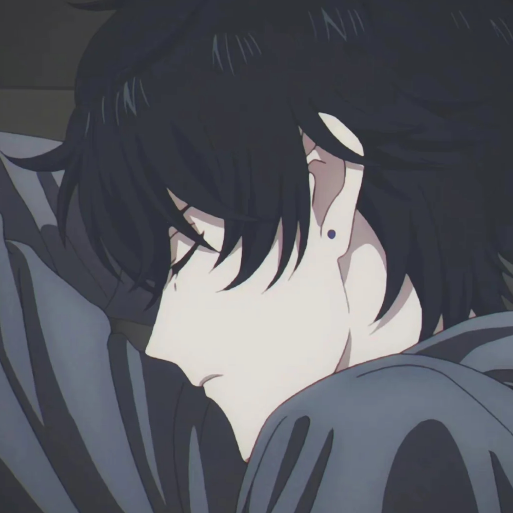 黑白动漫男头漫头