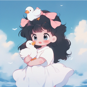 卡通可爱女生头像 cr：Tcm