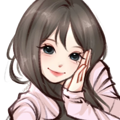 手绘女头
