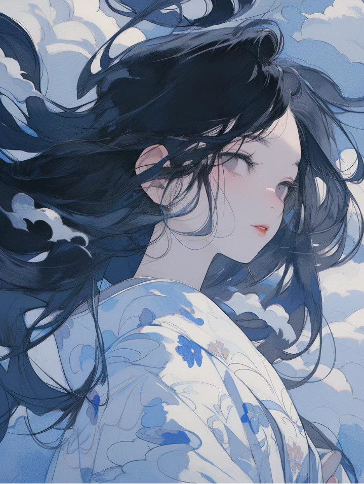 黑发少女