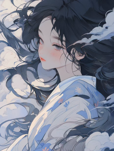 黑发少女