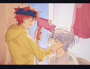 小情侣的婚后甜蜜日常。

画师id：14438859
无限滑板兰历