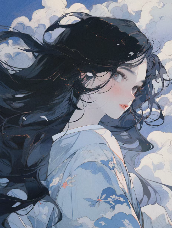 黑发少女