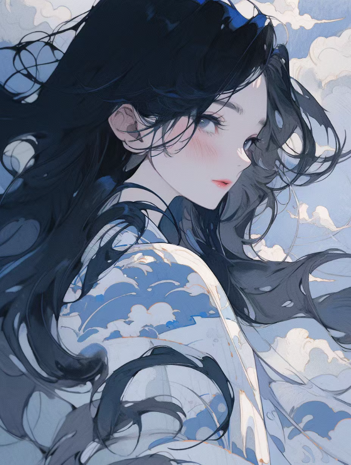 黑发少女
