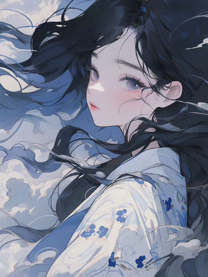 黑发少女