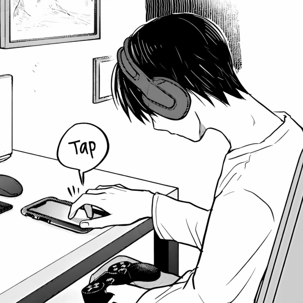 黑白漫画/男生头像