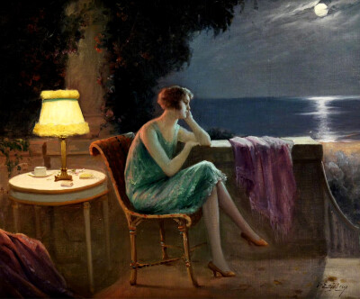 海边的夏夜。作者：Delphin Enjolras ​