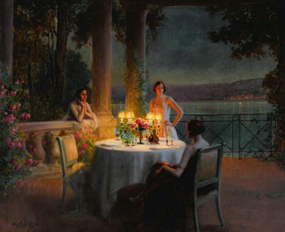 海边的夏夜。作者：Delphin Enjolras ​