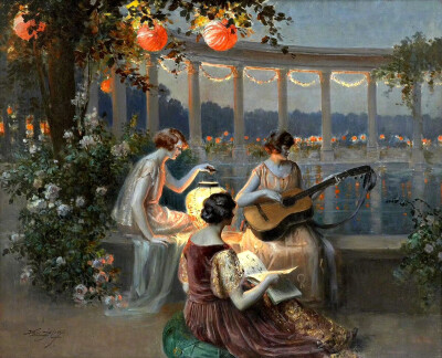 海边的夏夜。作者：Delphin Enjolras ​