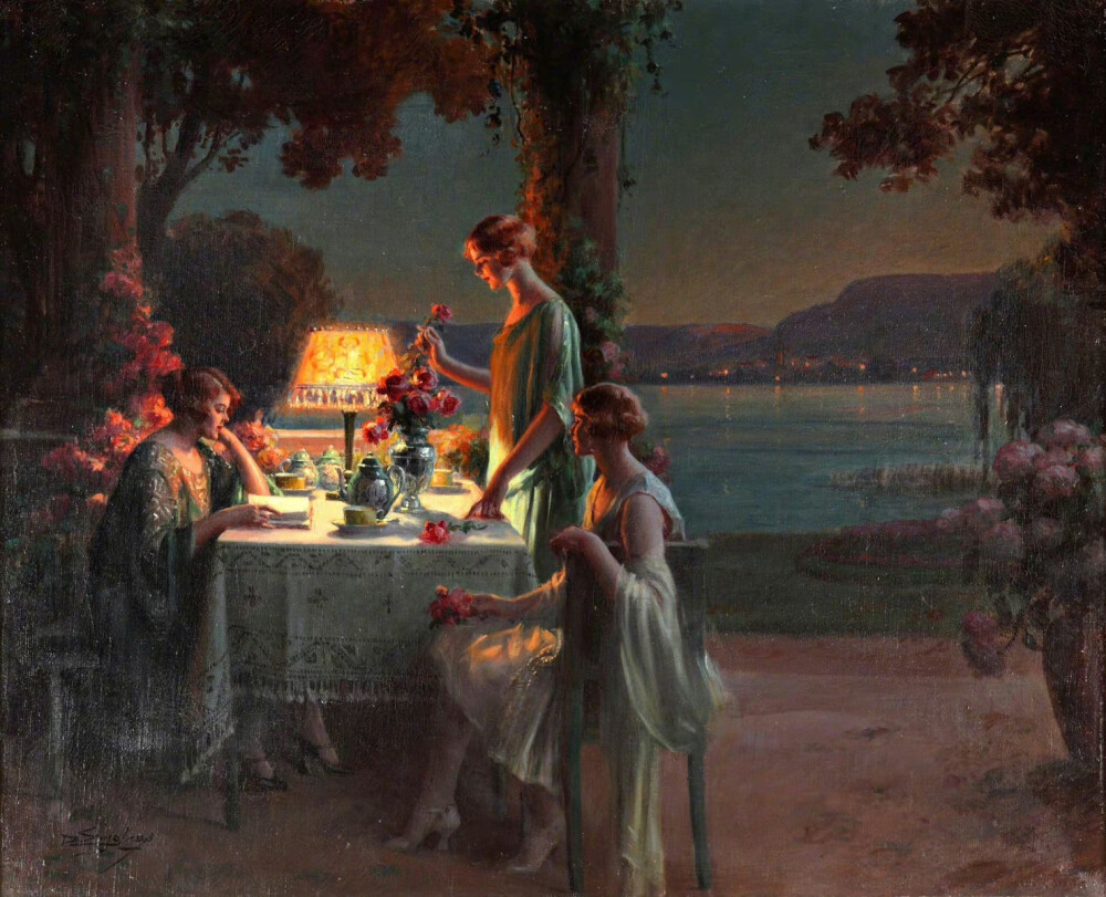 海边的夏夜。作者：Delphin Enjolras ​